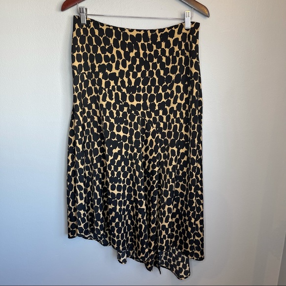 Who What Wear Animal Dot Print Asymmetrical Midi Skirt, Size 8 - Picture 5 of 15